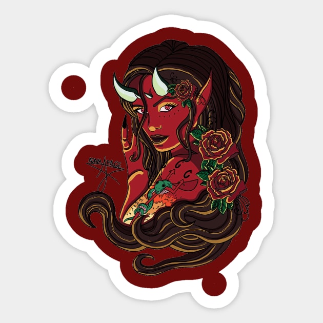 Devil Tattoo Sticker by adampage23